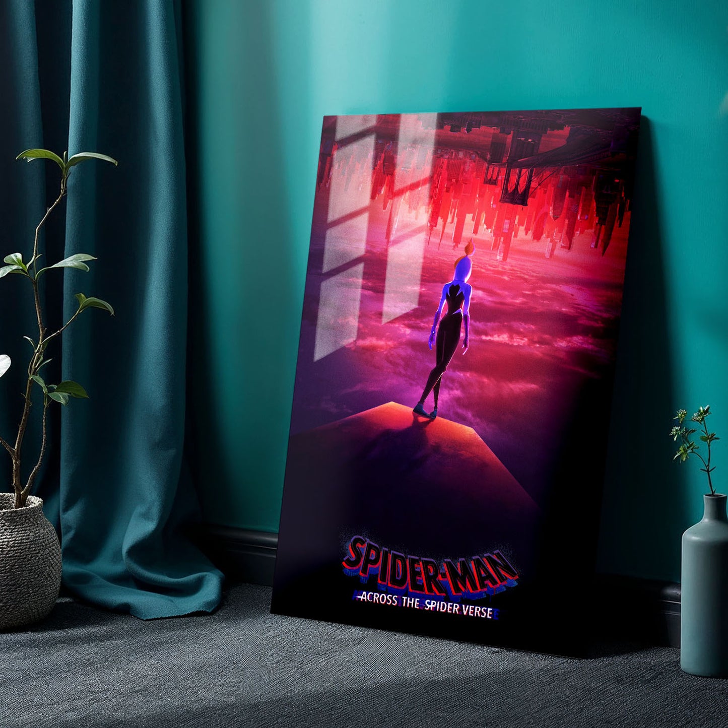 Flex Designs Metal Poster SpiderMan Across the Spiderverse Gwen 24 x 36" Home Goods - Movie 2023 Movie Metal Poster