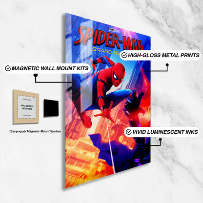 Flex Designs Metal Poster SpiderMan Brand New Day Cover 16 x 24" Home Goods - Movie 2026 Movie Metal Poster