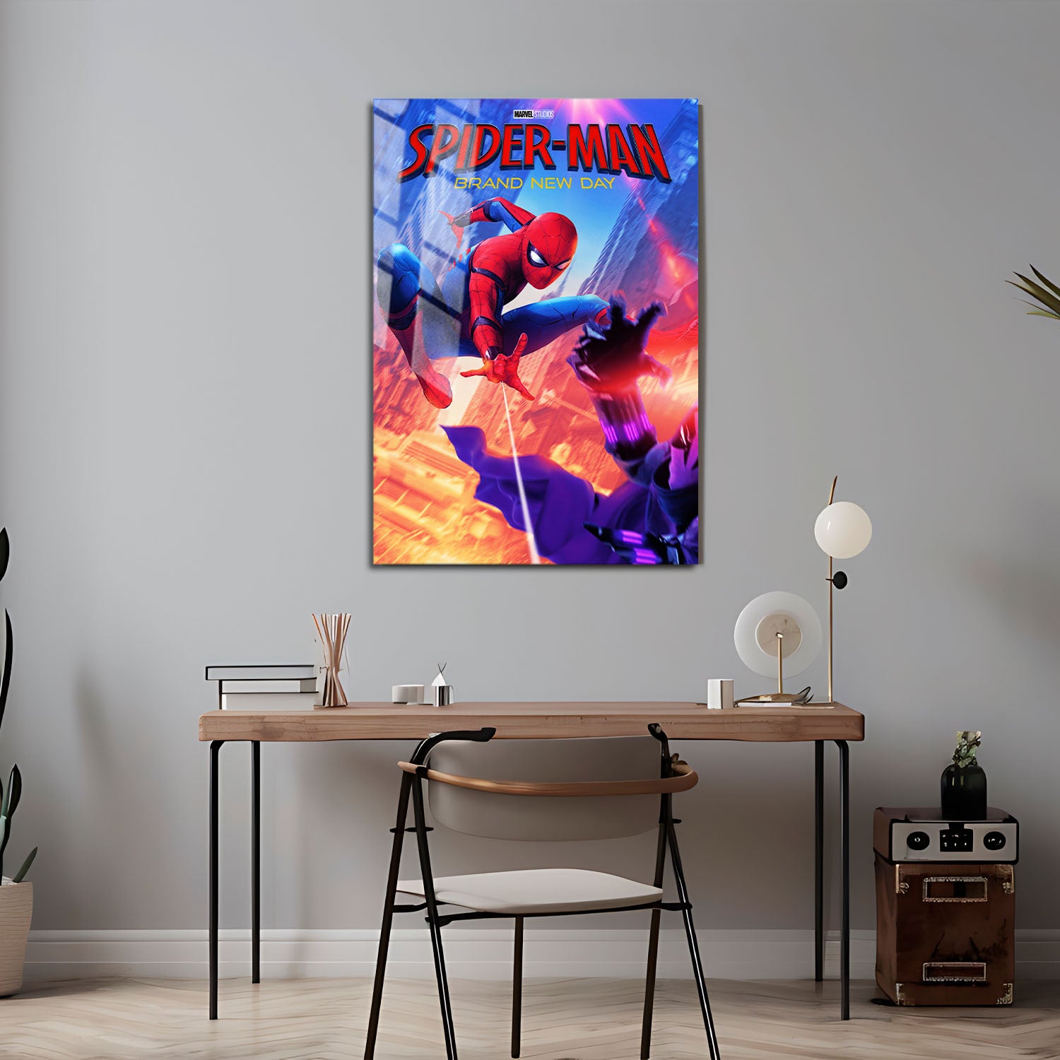 Flex Designs Metal Poster SpiderMan Brand New Day Cover 5 x 7" Home Goods - Movie 2026 Movie Metal Poster
