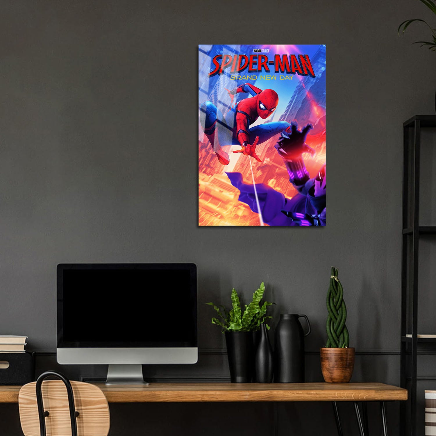 Flex Designs Metal Poster SpiderMan Brand New Day Cover 24 x 36" Home Goods - Movie 2026 Movie Metal Poster