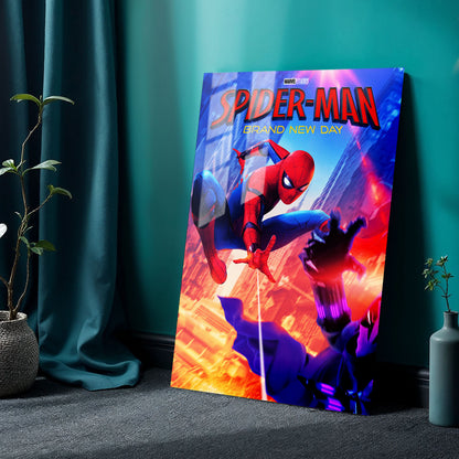 Flex Designs Metal Poster SpiderMan Brand New Day Cover 24 x 36" Home Goods - Movie 2026 Movie Metal Poster