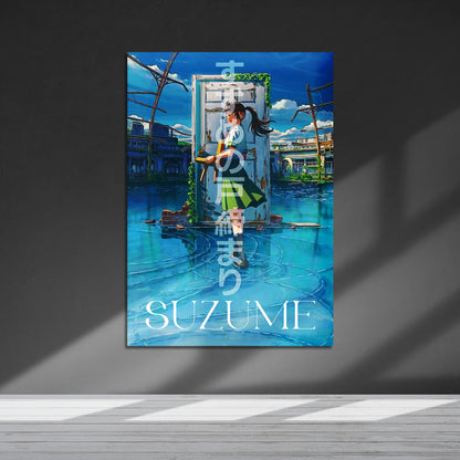 Flex Designs Metal Poster Suzume 5 x 7" Home Goods - Movie 2022 Movie Metal Poster