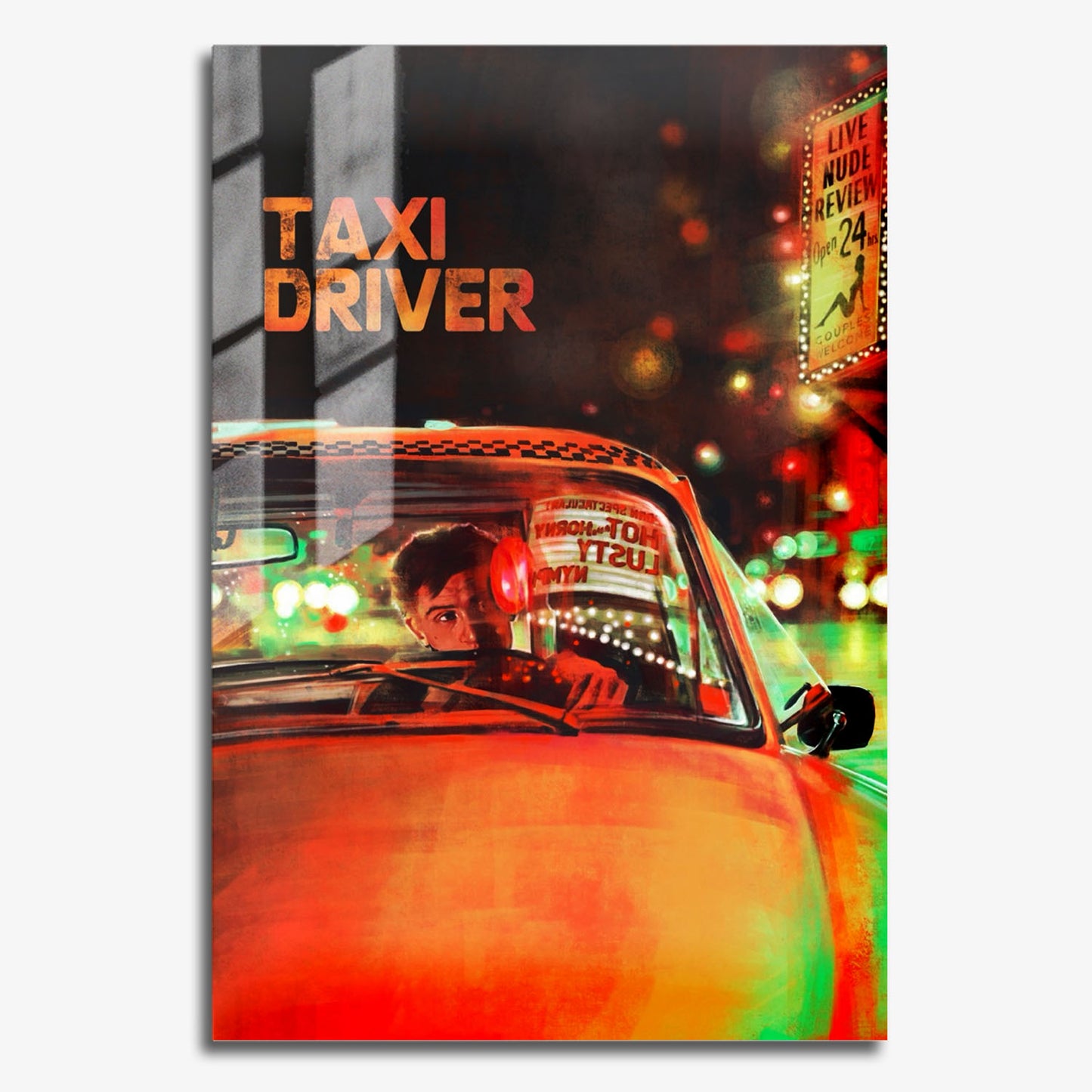 Flex Designs Metal Poster Taxi Driver Alternate 11 x 17" Home Goods - Movie 1976 Movie Metal Poster