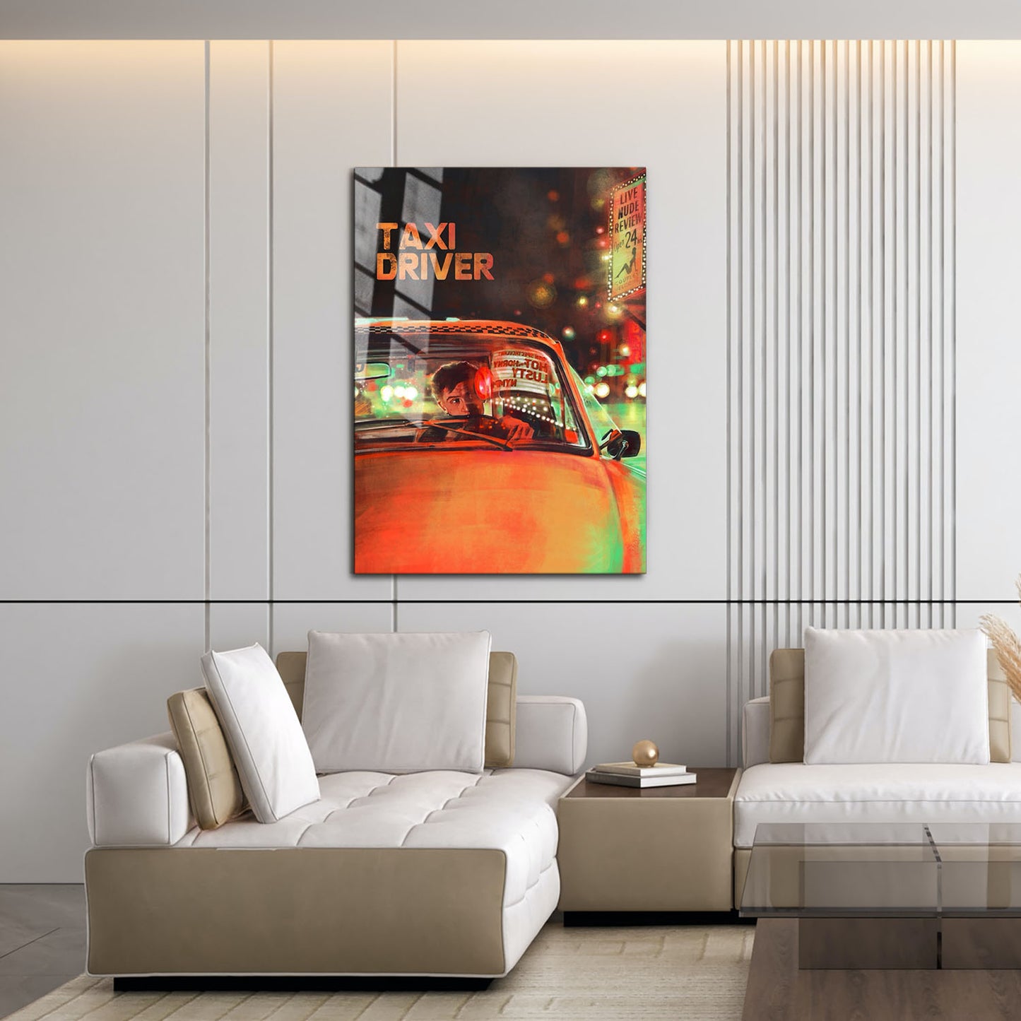 Flex Designs Metal Poster Taxi Driver Alternate 16 x 24" Home Goods - Movie 1976 Movie Metal Poster