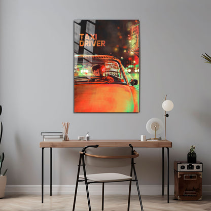 Flex Designs Metal Poster Taxi Driver Alternate 5 x 7" Home Goods - Movie 1976 Movie Metal Poster