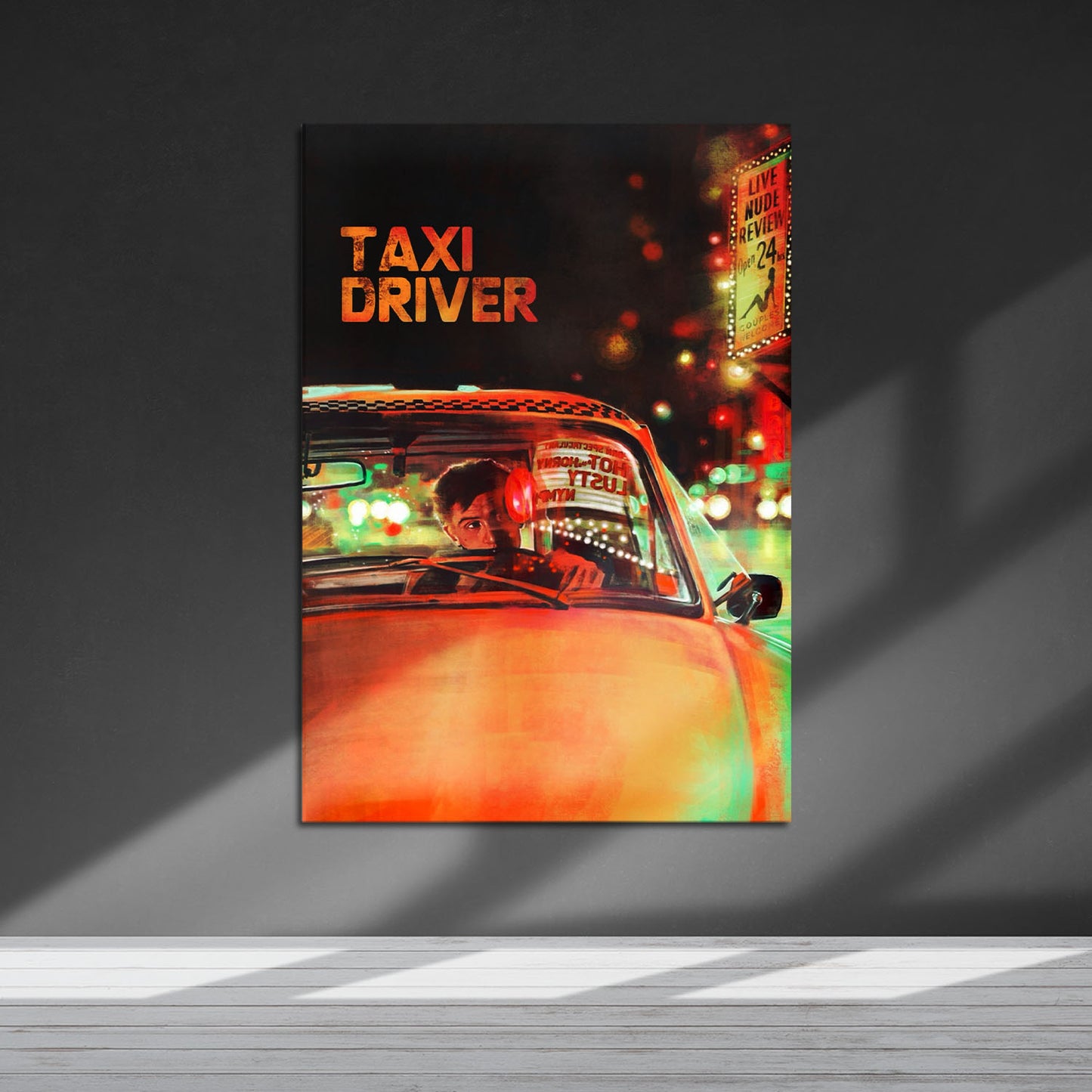 Flex Designs Metal Poster Taxi Driver Alternate 5 x 7" Home Goods - Movie 1976 Movie Metal Poster