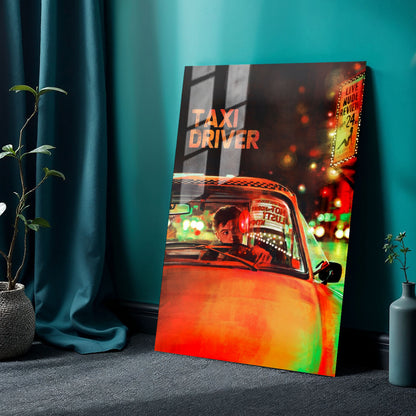 Flex Designs Metal Poster Taxi Driver Alternate 24 x 36" Home Goods - Movie 1976 Movie Metal Poster