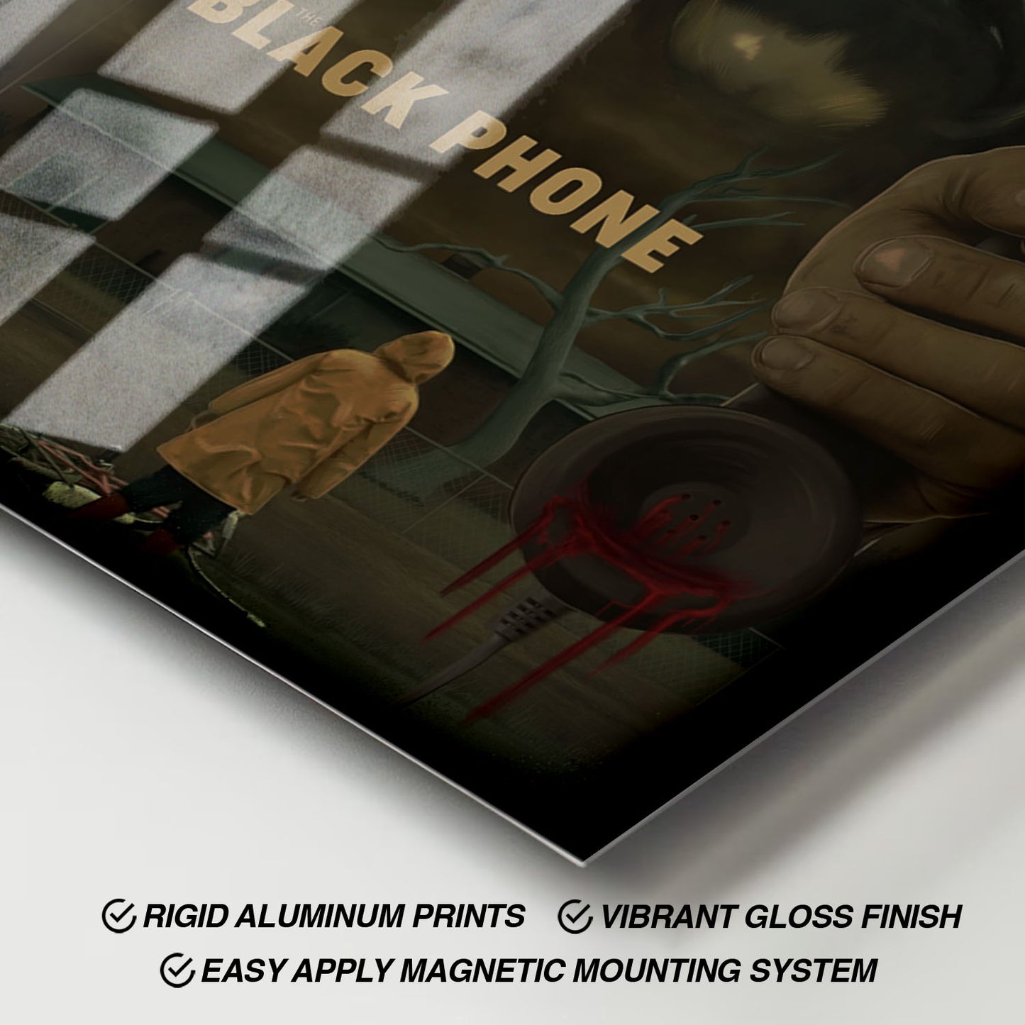 Flex Designs Metal Poster The Black Phone 11 x 17" Home Goods - Movie 2022 Movie Metal Poster