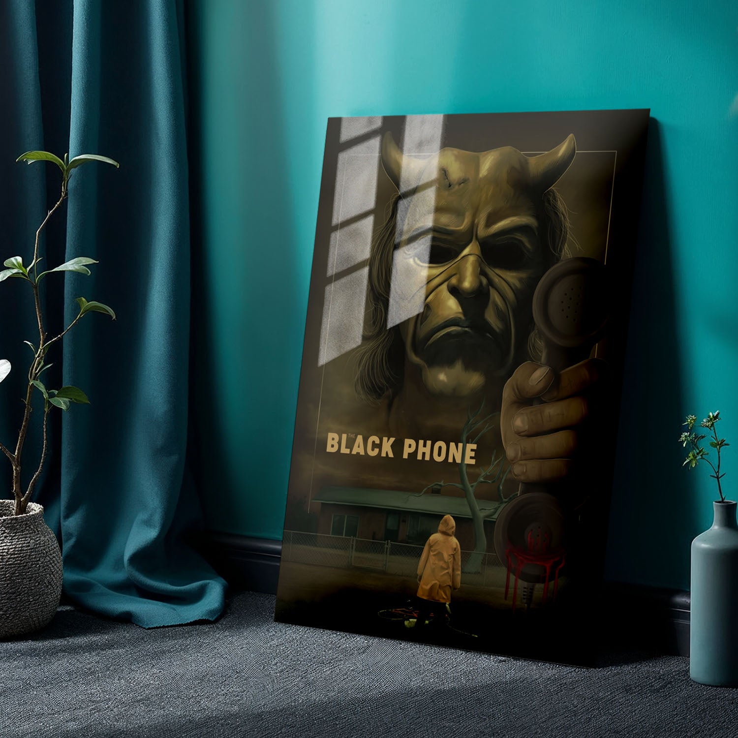 Flex Designs Metal Poster The Black Phone 24 x 36" Home Goods - Movie 2022 Movie Metal Poster