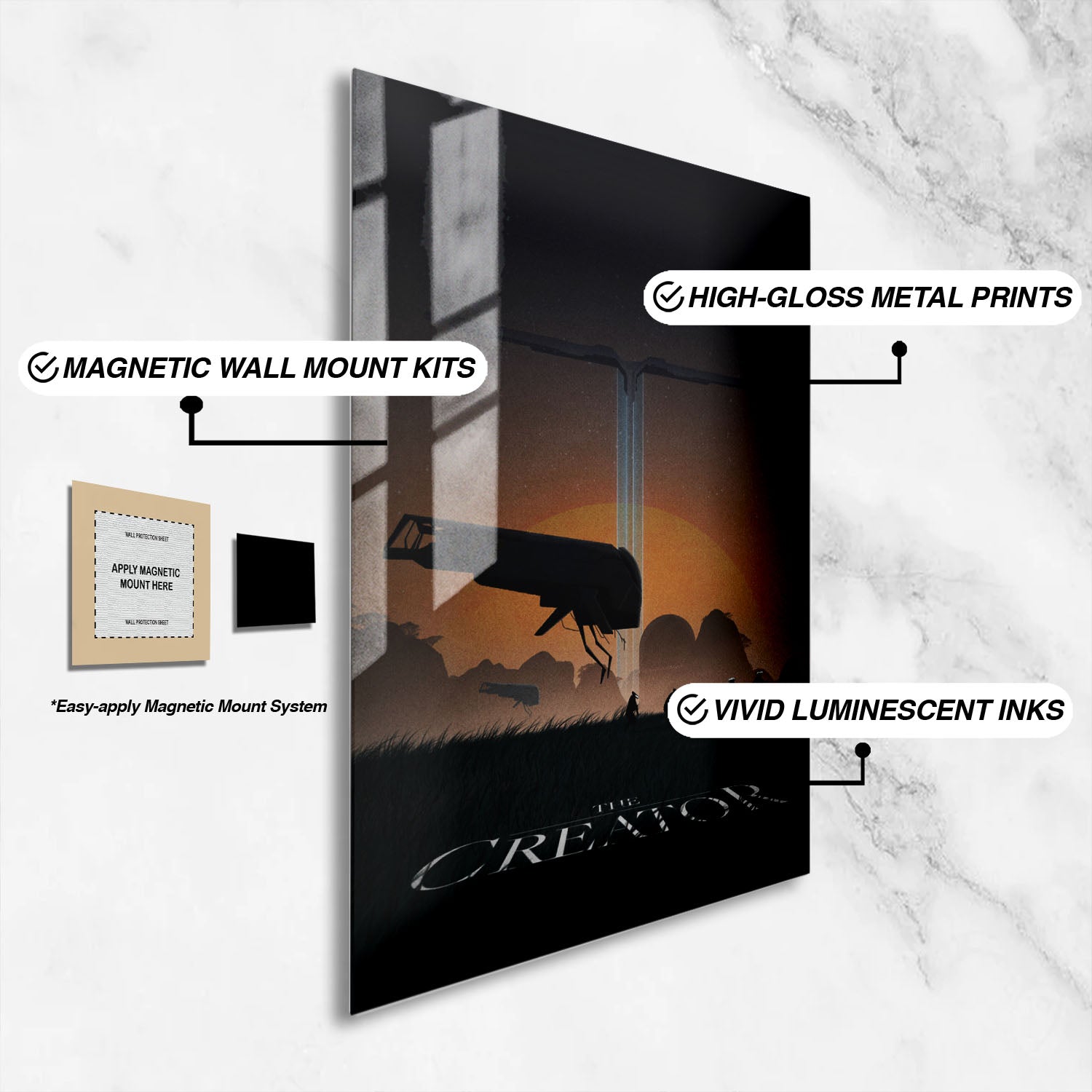 Flex Designs Metal Poster The Creator Key Art 16 x 24" Home Goods - Movie 2023 Movie Metal Poster