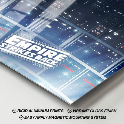 Flex Designs Metal Poster The Empire Strikes Back Cover Final 11 x 17" Home Goods - Movie 1980 Movie Metal Poster