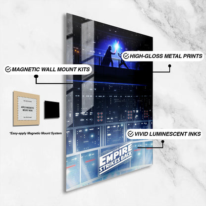 Flex Designs Metal Poster The Empire Strikes Back Cover Final 16 x 24" Home Goods - Movie 1980 Movie Metal Poster