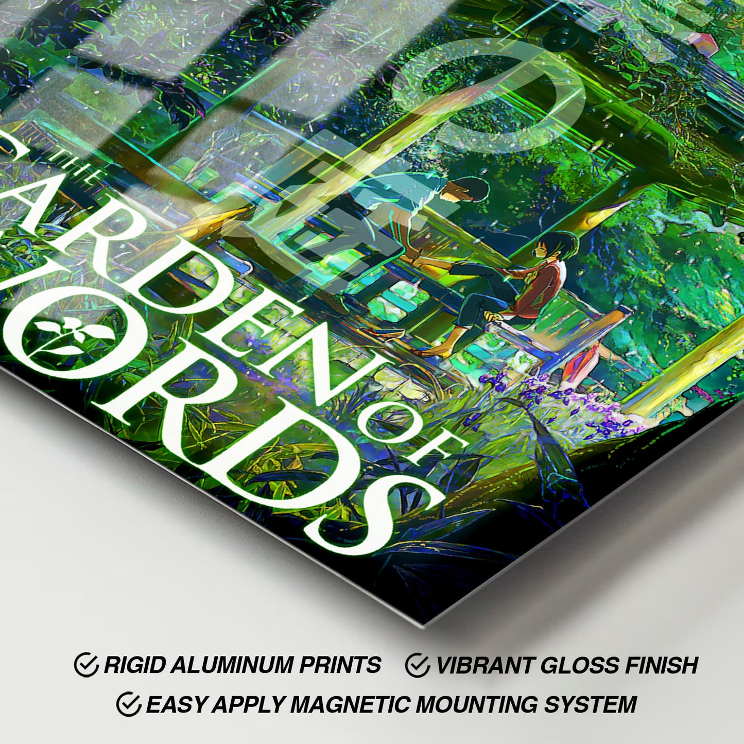 Flex Designs Metal Poster The Garden of Words 11 x 17" Home Goods - Movie 2013 Movie Metal Poster