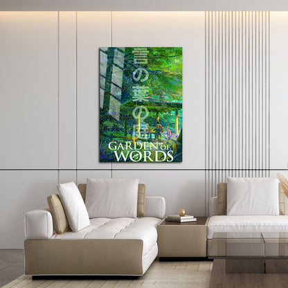 Flex Designs Metal Poster The Garden of Words 16 x 24" Home Goods - Movie 2013 Movie Metal Poster