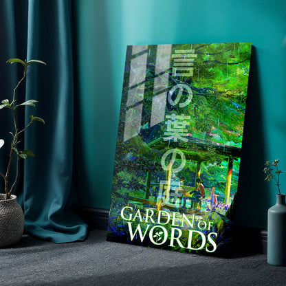 Flex Designs Metal Poster The Garden of Words 24 x 36" Home Goods - Movie 2013 Movie Metal Poster