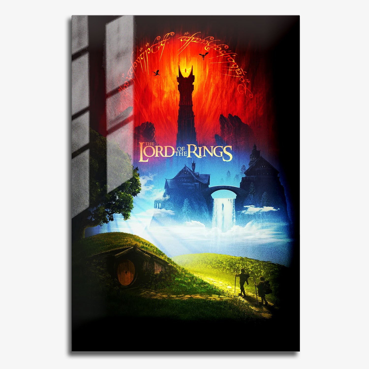 Flex Designs Metal Poster The Lord of the Rings Cover 11 x 17" Home Goods - Movie 2001 Movie Metal Poster