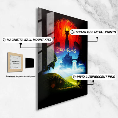 Flex Designs Metal Poster The Lord of the Rings Cover 16 x 24" Home Goods - Movie 2001 Movie Metal Poster