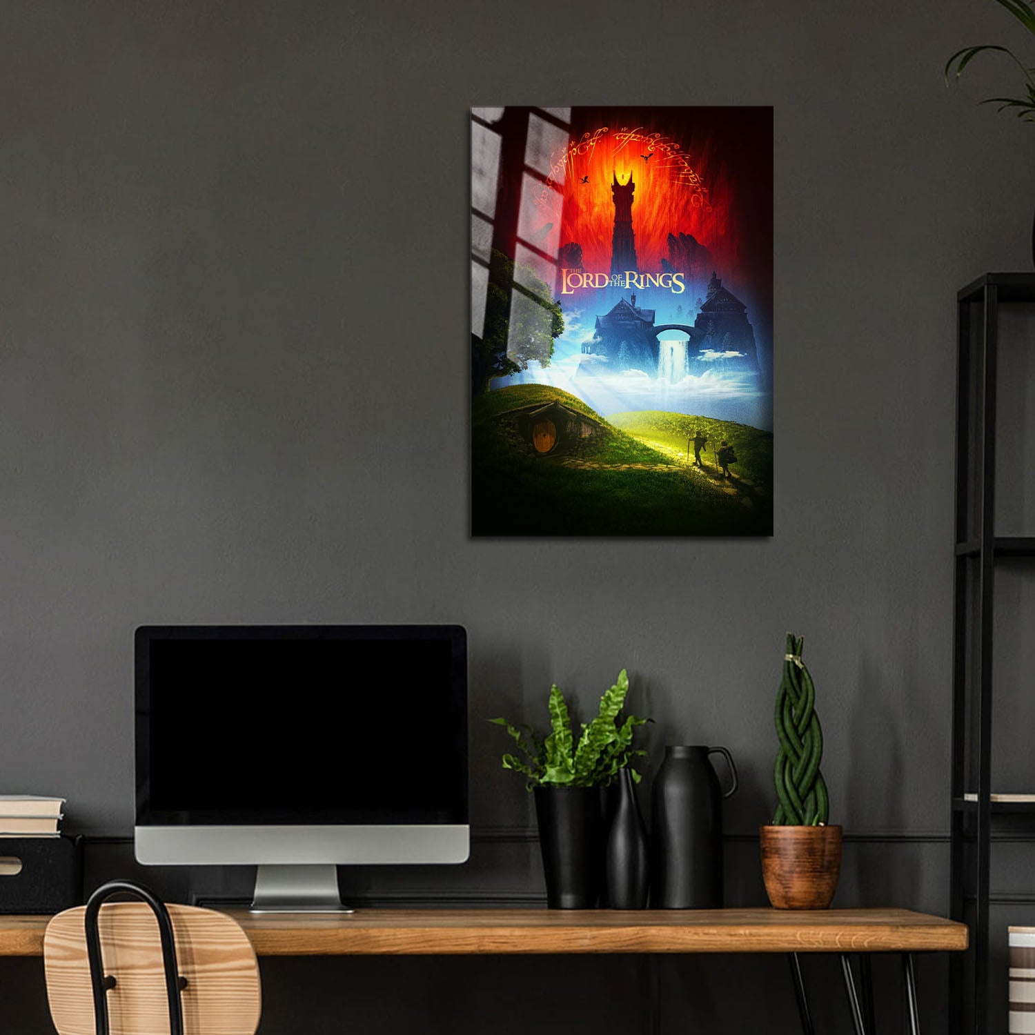 Flex Designs Metal Poster The Lord of the Rings Cover 24 x 36" Home Goods - Movie 2001 Movie Metal Poster