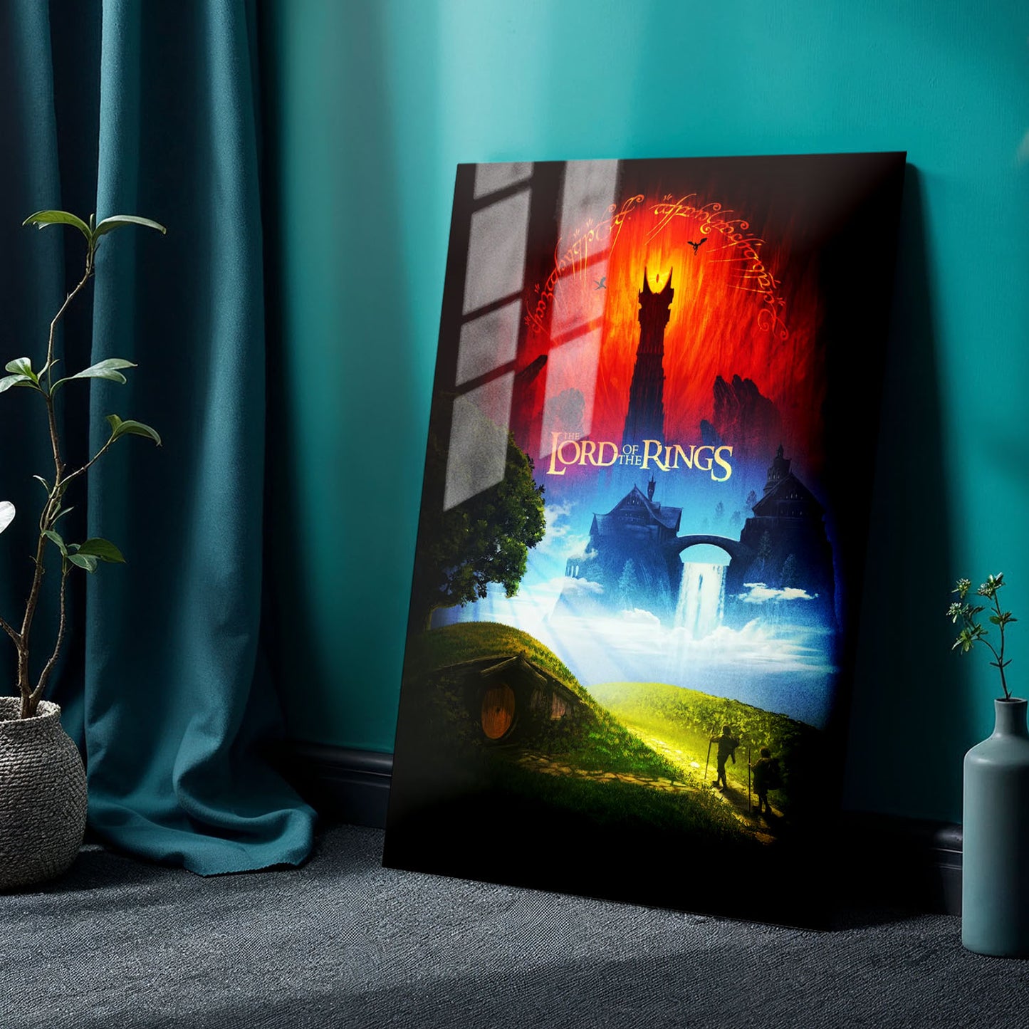 Flex Designs Metal Poster The Lord of the Rings Cover 24 x 36" Home Goods - Movie 2001 Movie Metal Poster
