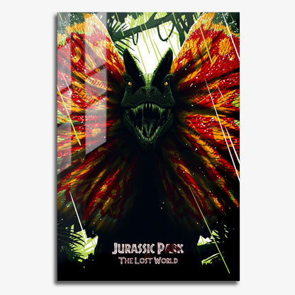 Flex Designs Metal Poster The Lost World Jurassic Park 11 x 17" Home Goods - Movie 1997 Movie Metal Poster