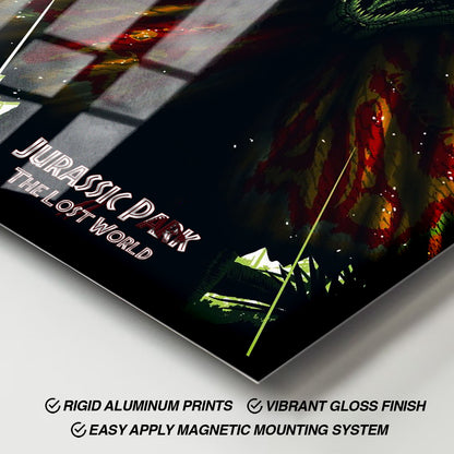 Flex Designs Metal Poster The Lost World Jurassic Park 11 x 17" Home Goods - Movie 1997 Movie Metal Poster