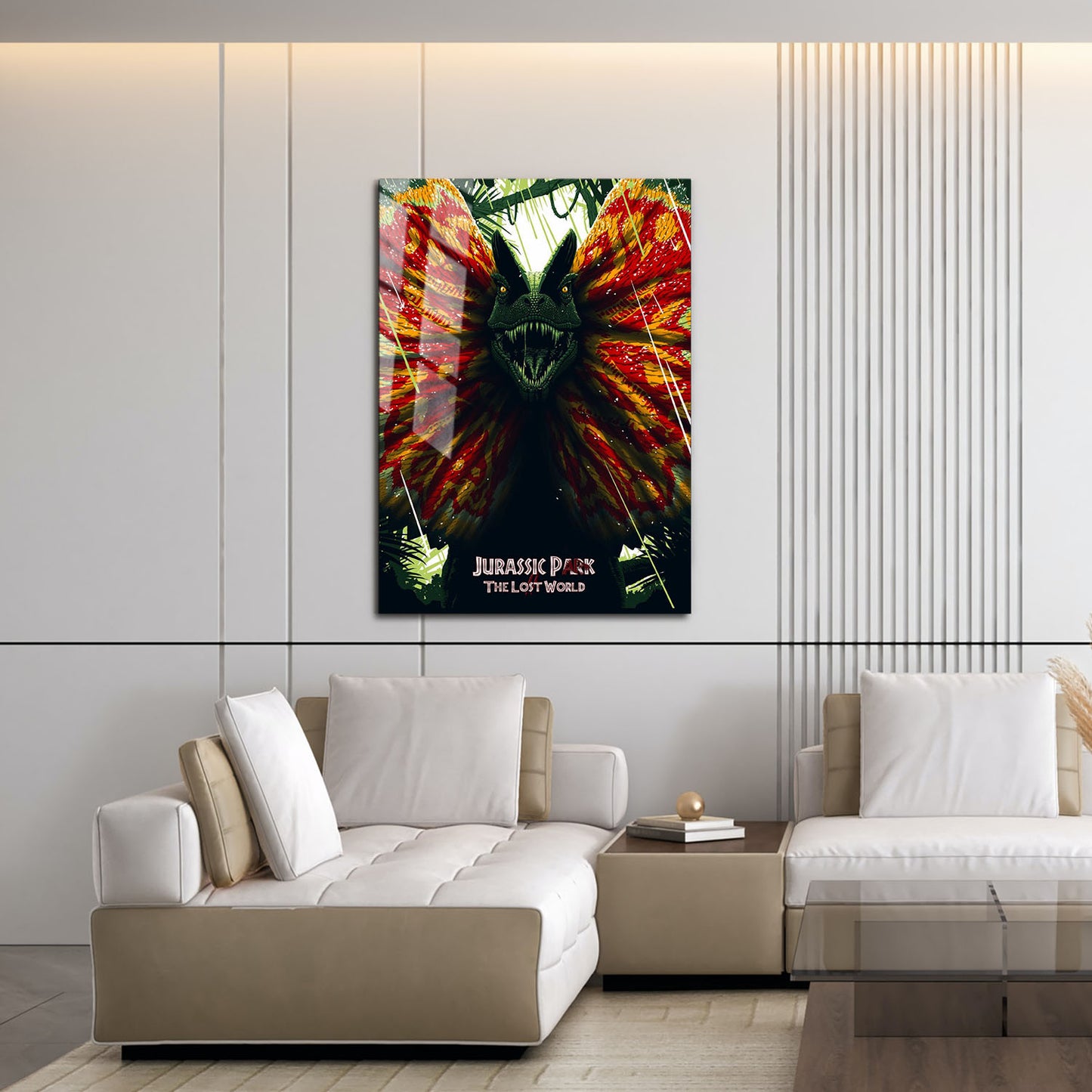 Flex Designs Metal Poster The Lost World Jurassic Park 16 x 24" Home Goods - Movie 1997 Movie Metal Poster