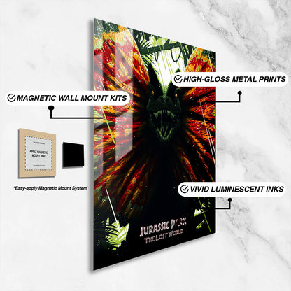 Flex Designs Metal Poster The Lost World Jurassic Park 16 x 24" Home Goods - Movie 1997 Movie Metal Poster