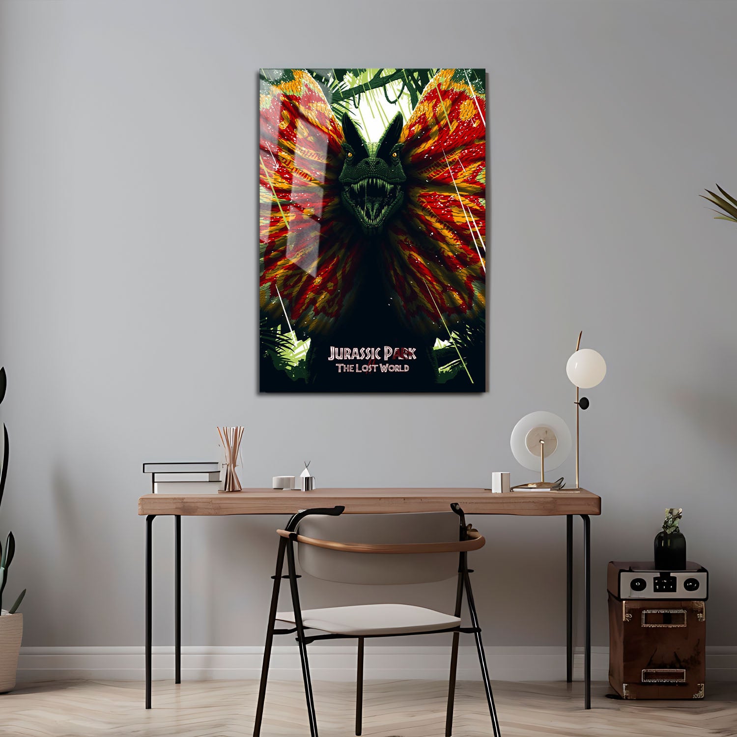 Flex Designs Metal Poster The Lost World Jurassic Park 5 x 7" Home Goods - Movie 1997 Movie Metal Poster