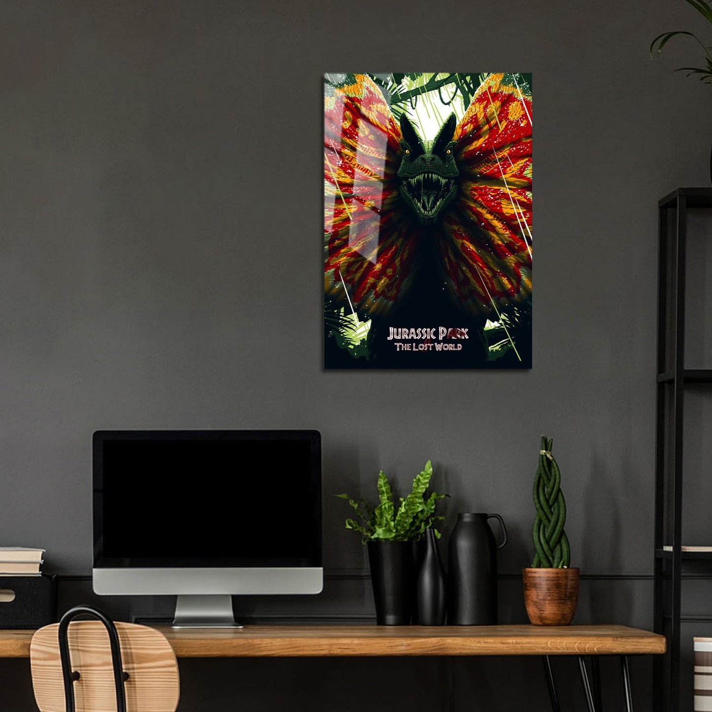Flex Designs Metal Poster The Lost World Jurassic Park 24 x 36" Home Goods - Movie 1997 Movie Metal Poster