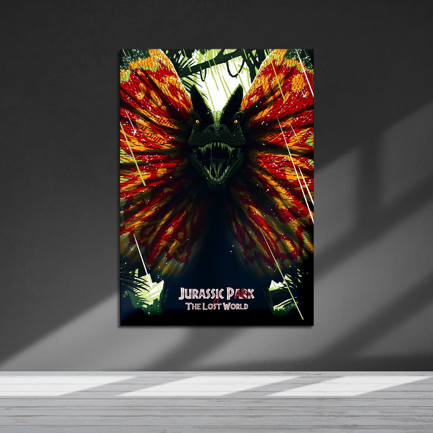 Flex Designs Metal Poster The Lost World Jurassic Park 5 x 7" Home Goods - Movie 1997 Movie Metal Poster