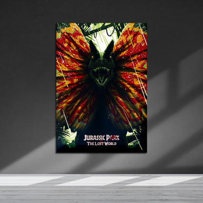 Flex Designs Metal Poster The Lost World Jurassic Park 5 x 7" Home Goods - Movie 1997 Movie Metal Poster