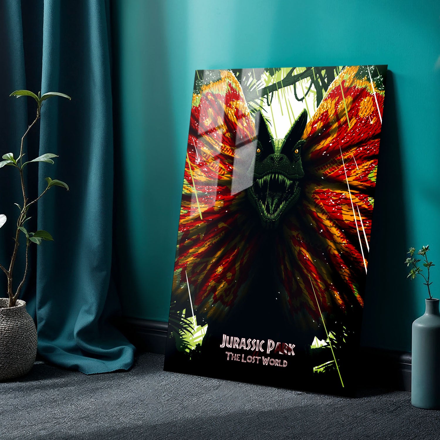 Flex Designs Metal Poster The Lost World Jurassic Park 24 x 36" Home Goods - Movie 1997 Movie Metal Poster