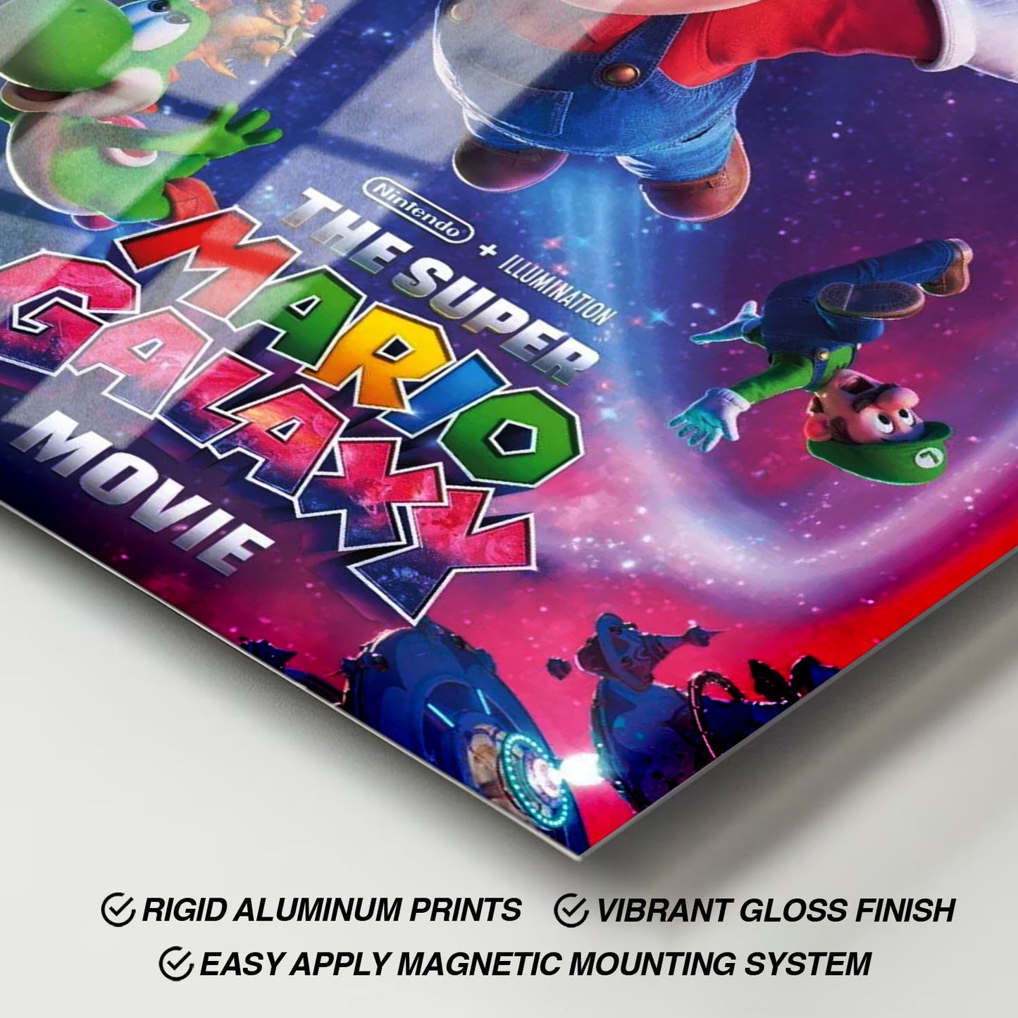 Flex Designs Metal Poster The Super Mario Galaxy Movie Cover 11 x 17" Home Goods - Movie 2026 Movie Metal Poster