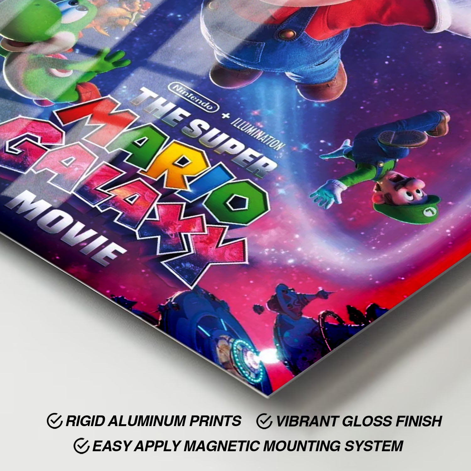 Flex Designs Metal Poster The Super Mario Galaxy Movie Cover 11 x 17" Home Goods - Movie 2026 Movie Metal Poster