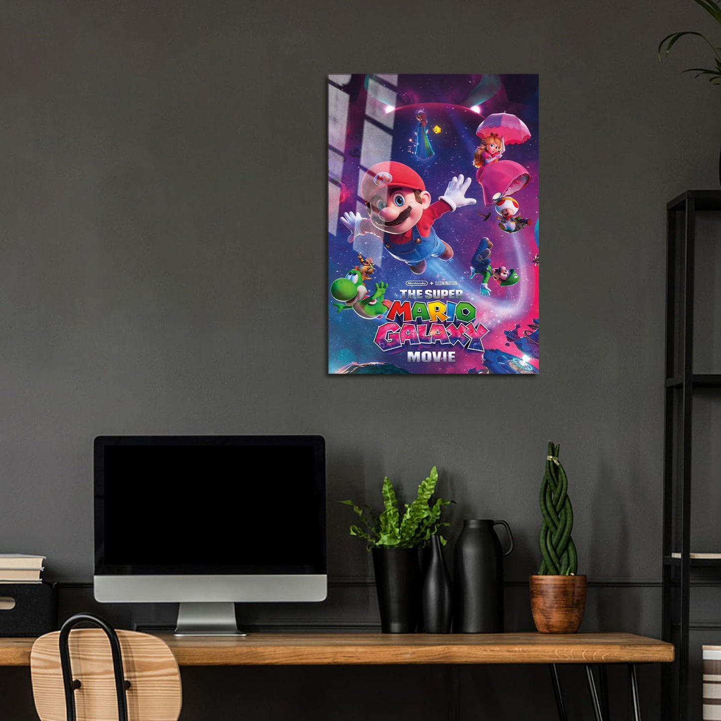 Flex Designs Metal Poster The Super Mario Galaxy Movie Cover 24 x 36" Home Goods - Movie 2026 Movie Metal Poster