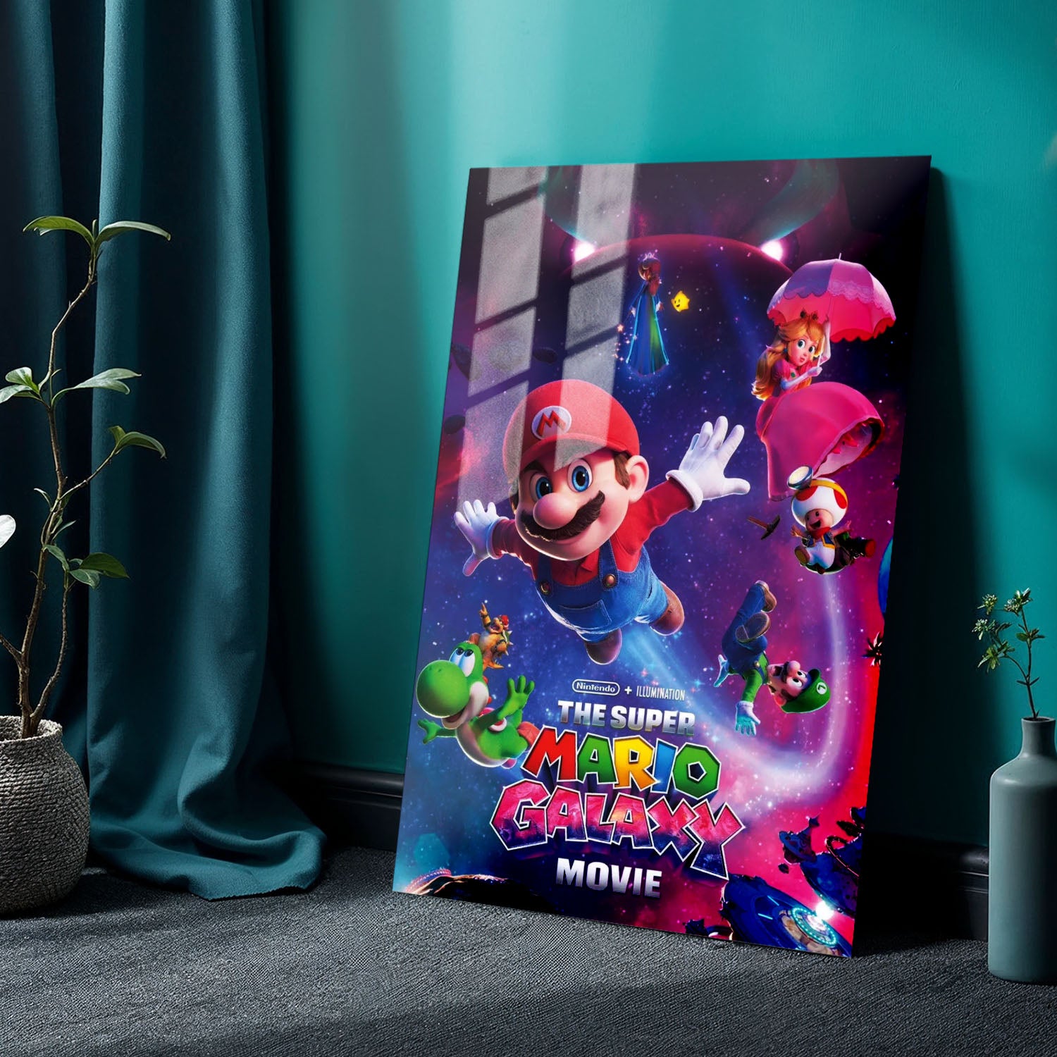 Flex Designs Metal Poster The Super Mario Galaxy Movie Cover 24 x 36" Home Goods - Movie 2026 Movie Metal Poster