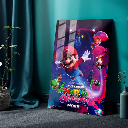 Flex Designs Metal Poster The Super Mario Galaxy Movie Cover 24 x 36" Home Goods - Movie 2026 Movie Metal Poster