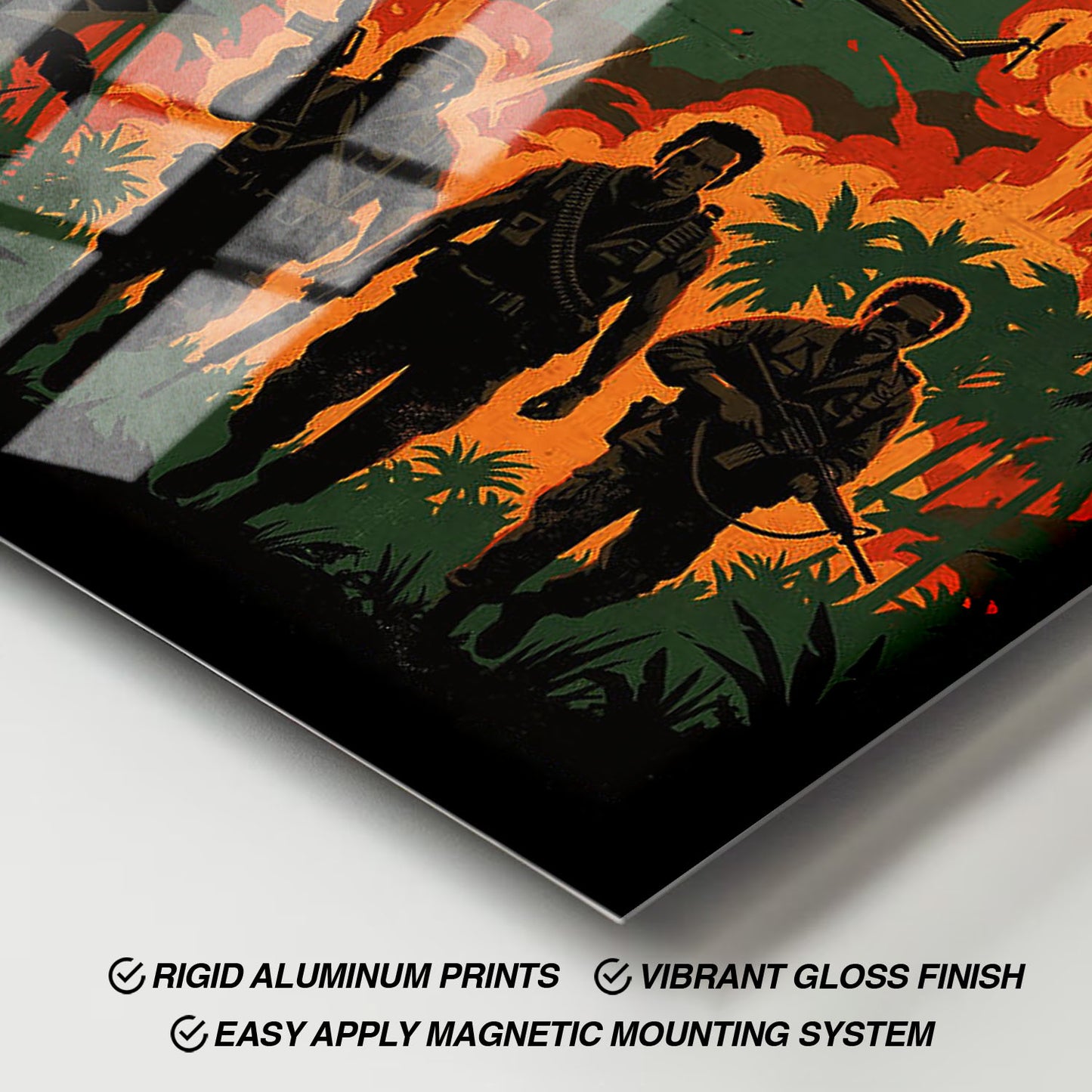 Flex Designs Metal Poster Tropic Thunder Theatrical 11 x 17" Home Goods - Movie 2008 Movie Metal Poster