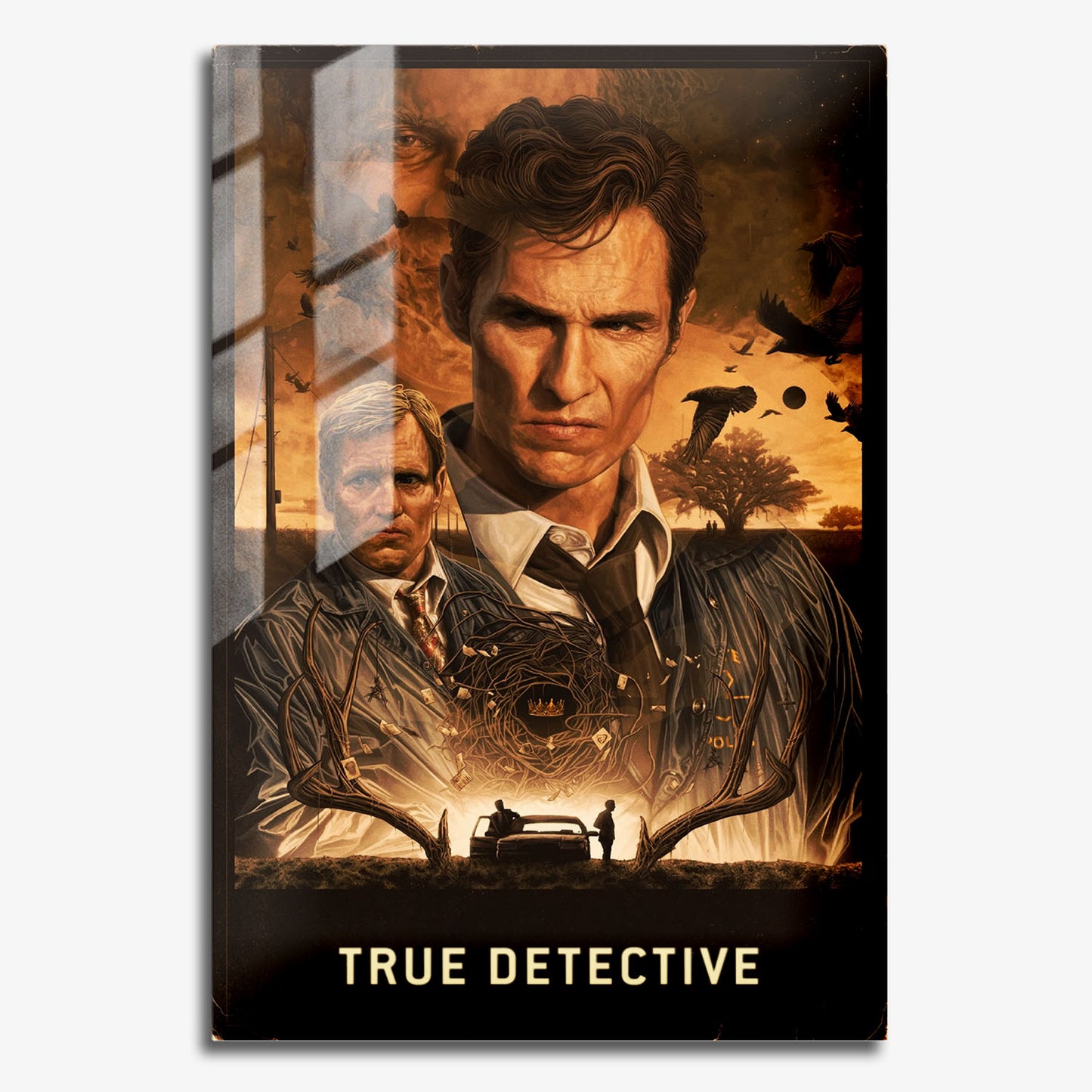 Flex Designs Metal Poster True Detective Cinematic 11 x 17" Home Goods - TV Show 2014 TV Show Metal Poster