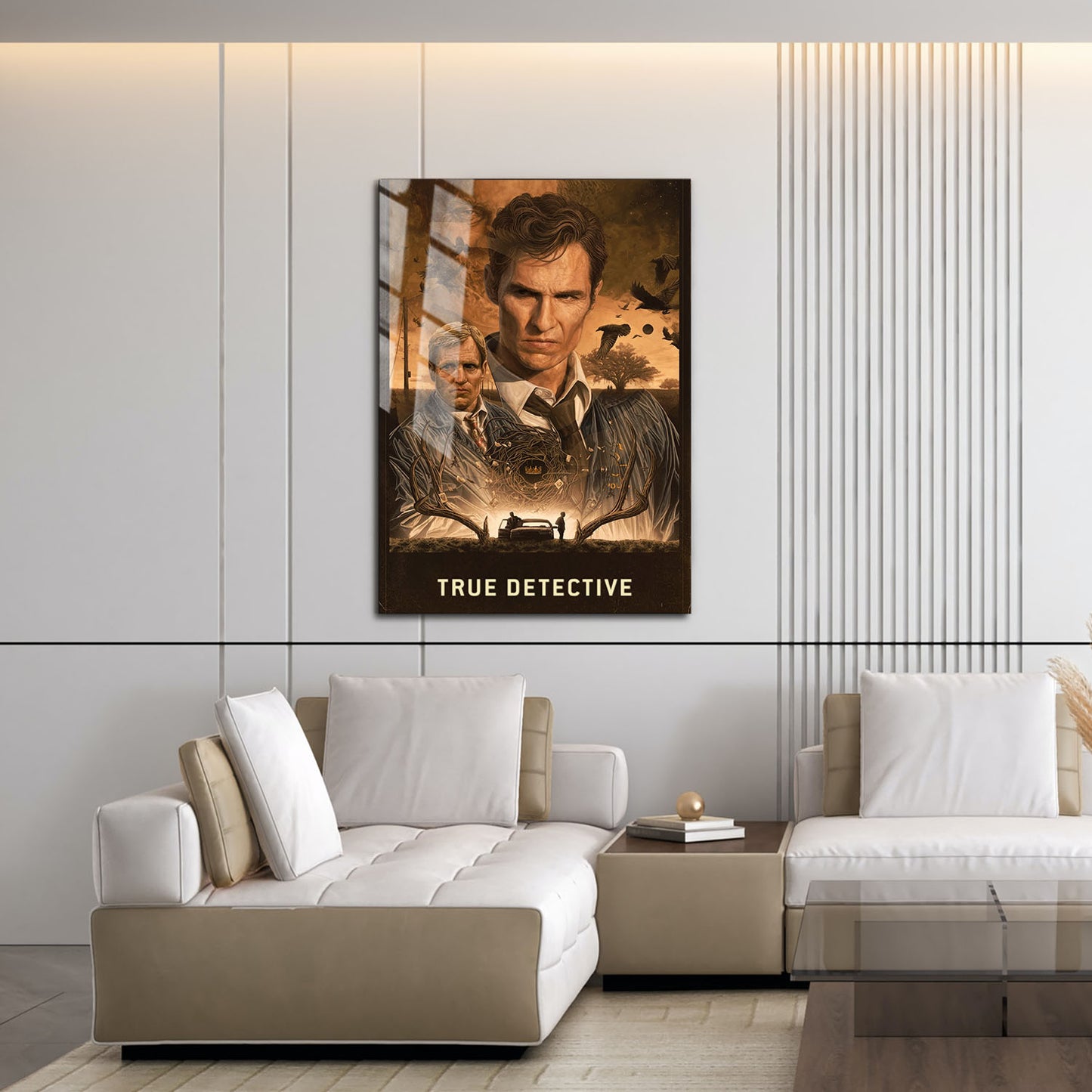 Flex Designs Metal Poster True Detective Cinematic 16 x 24" Home Goods - TV Show 2014 TV Show Metal Poster