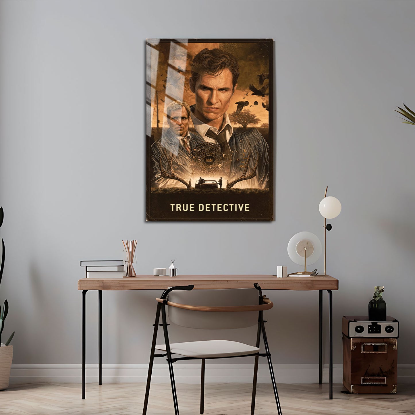 Flex Designs Metal Poster True Detective Cinematic 5 x 7" Home Goods - TV Show 2014 TV Show Metal Poster