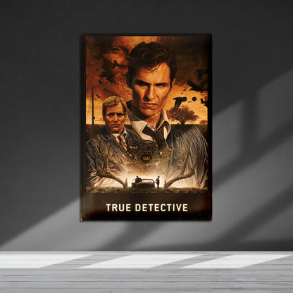 Flex Designs Metal Poster True Detective Cinematic 5 x 7" Home Goods - TV Show 2014 TV Show Metal Poster
