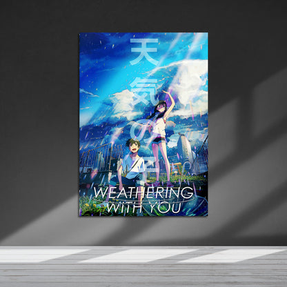 Flex Designs Metal Poster Weathering with You 5 x 7" Home Goods - Movie 2019 Movie Metal Poster