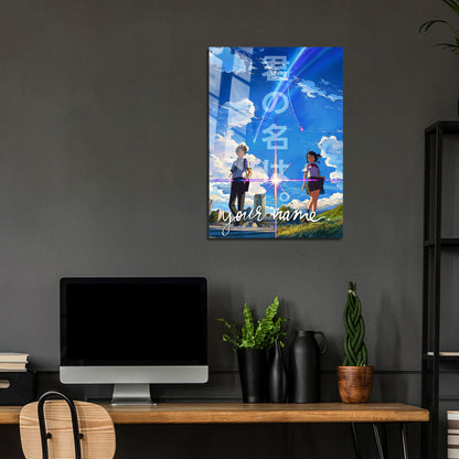 Flex Designs Metal Poster Your Name 24 x 36" Home Goods - Movie 2016 Movie Metal Poster