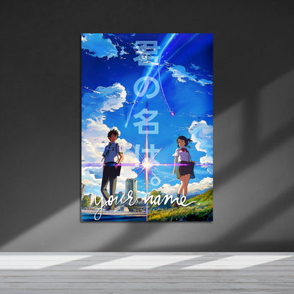 Flex Designs Metal Poster Your Name 5 x 7" Home Goods - Movie 2016 Movie Metal Poster