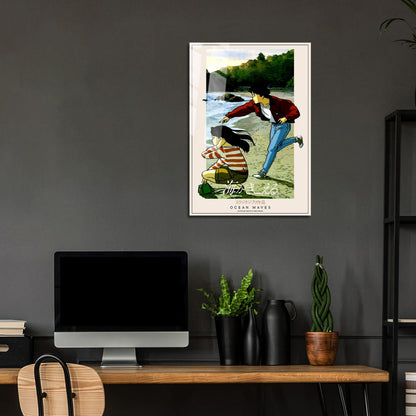 Flex Designs Metal Poster Ocean Waves Classic 24 x 36" Home Goods - Movie 1993 Movie Metal Poster