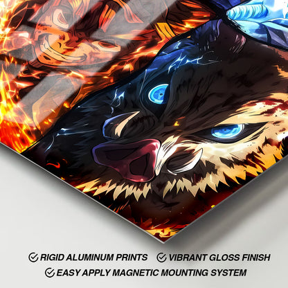 Flex Designs Metal Poster Demon Slayer Aura 11 x 17" Home Goods - TV Show 2019 TV Show Metal Poster