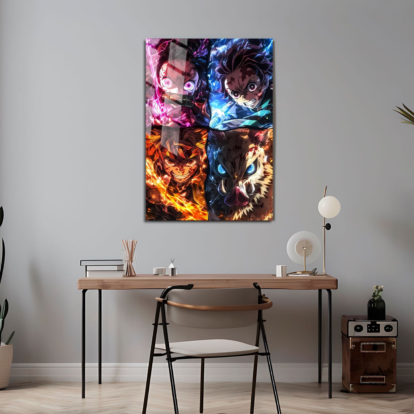 Flex Designs Metal Poster Demon Slayer Aura 5 x 7" Home Goods - TV Show 2019 TV Show Metal Poster