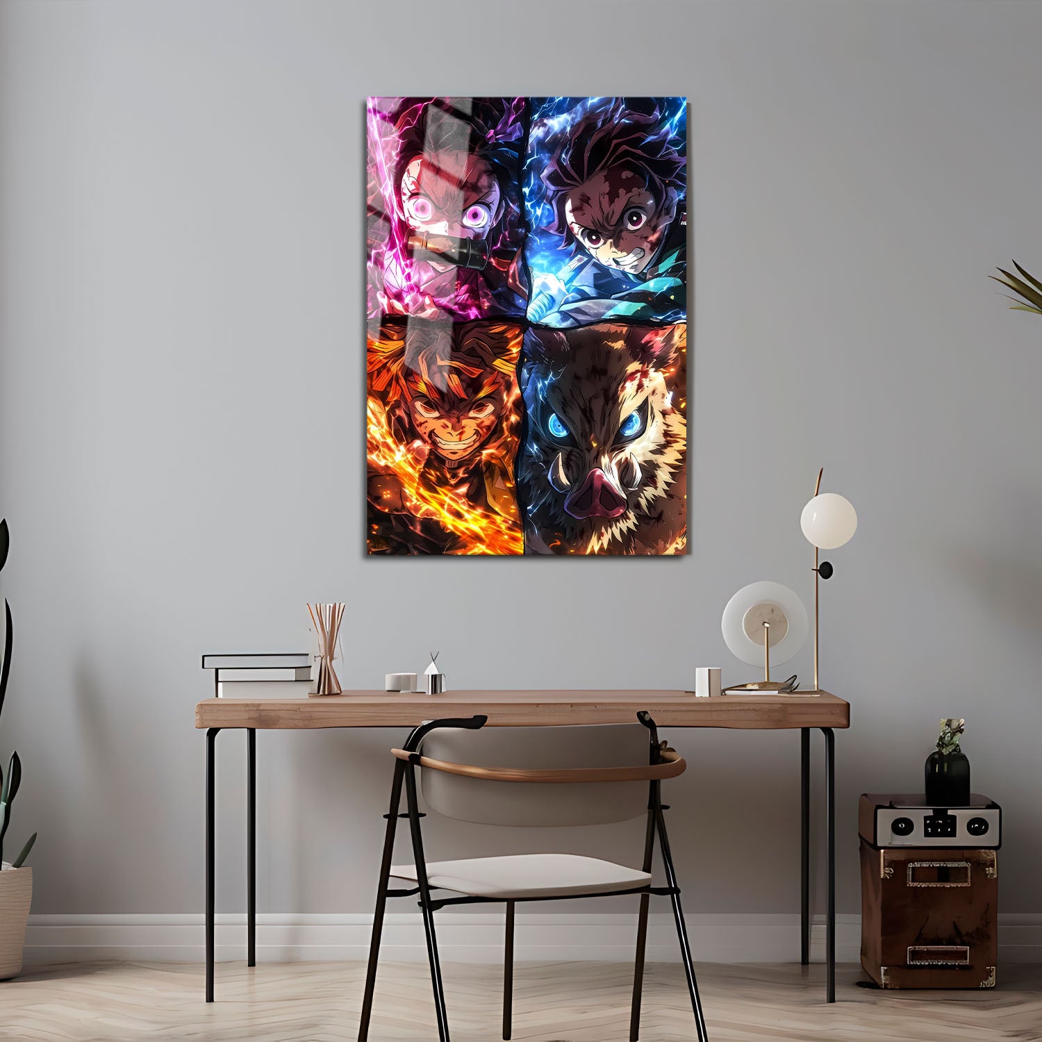 Flex Designs Metal Poster Demon Slayer Aura 5 x 7" Home Goods - TV Show 2019 TV Show Metal Poster