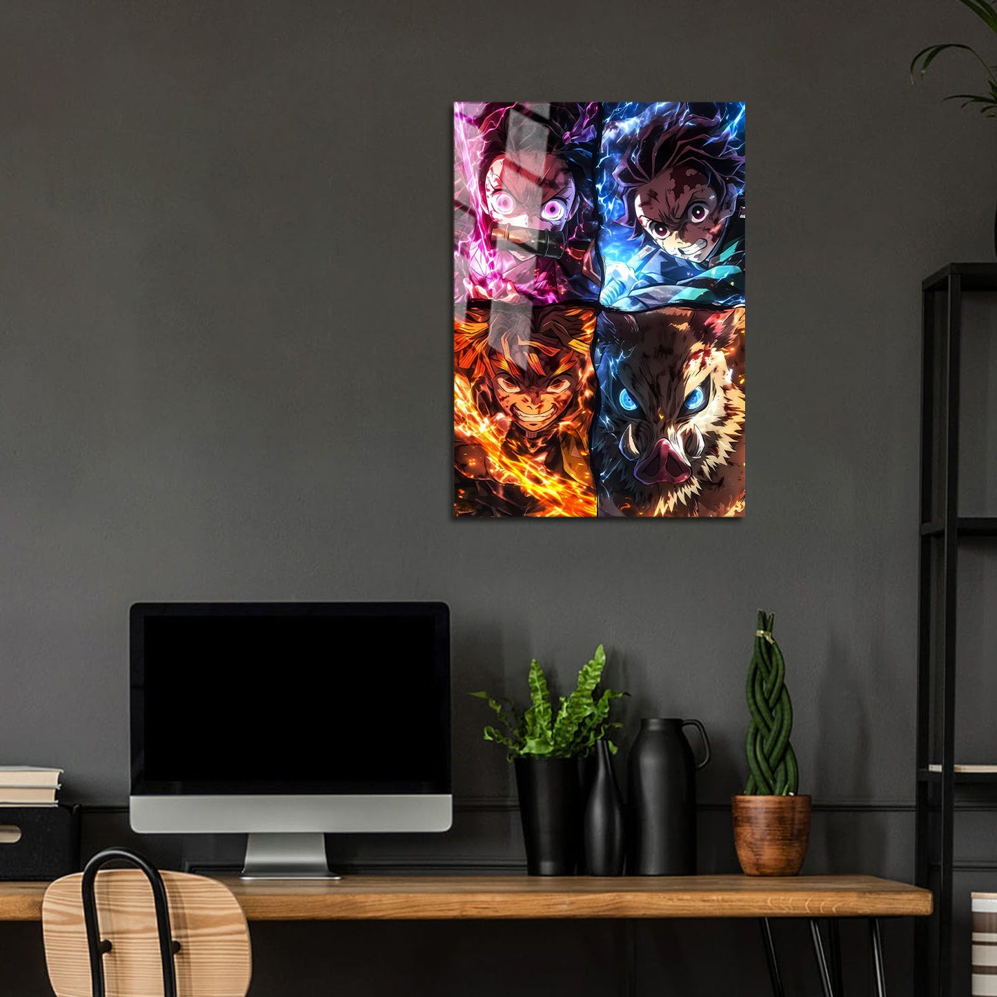 Flex Designs Metal Poster Demon Slayer Aura 24 x 36" Home Goods - TV Show 2019 TV Show Metal Poster